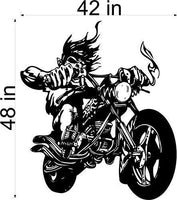 StickerChef Motorcycle Hell Car Wall Decals Stickers Graphics Man Cave Boys Room Décor