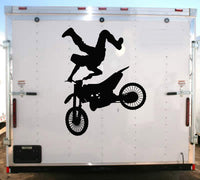 IDK Motorcycle Trick Decal Racing Trailer Stickers 01