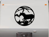 Mountain Horses Trailer Equestrian Decals Horse Stickers HC3