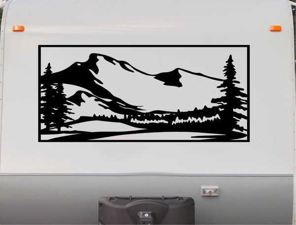 Camper RV Decals Mountains Replacement Decal Trailer Motorhome Sticker