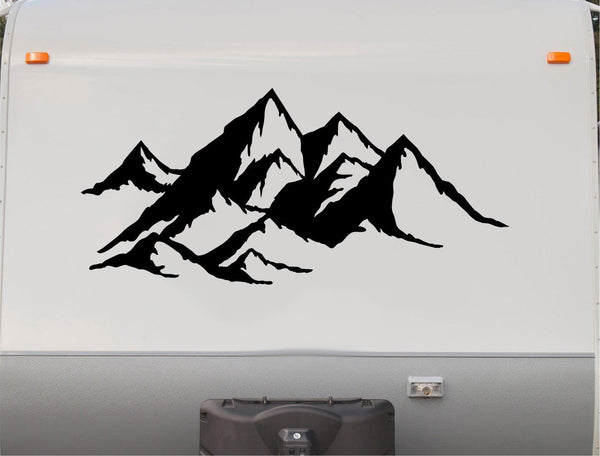 Mountains Decal RV Camper Motor Home Sticker Mountain Scene