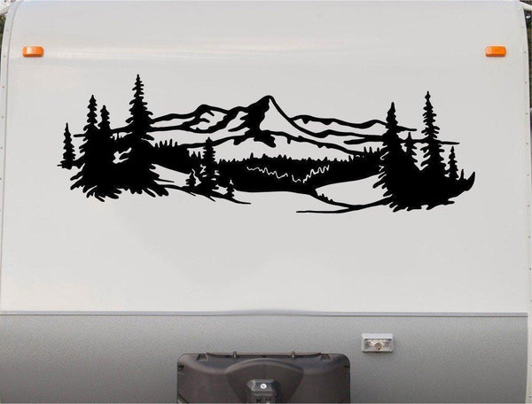 Camper RV Decals Mountains Replacement Decal Trailer Motorhome Sticker