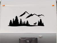 Mountains Motorhome Stripe Kit - Moose RV Stickers - Trailer Stickers- Camper Decal