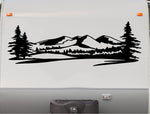 Mountains RV Camper Replacement Decal Scene Trailer Stickers CT12
