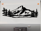 Mountains RV Camper Replacement Decal Scene Trailer Stickers CT15