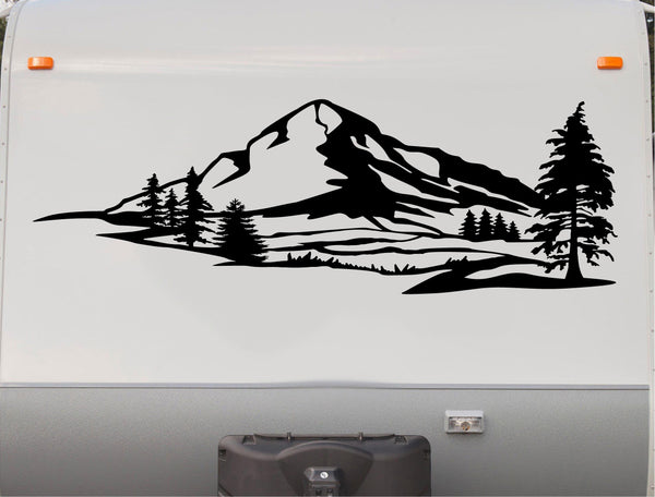 Camper RV Decals Mountains Replacement Decal Trailer Motorhome Sticker