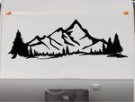 Mountains RV Camper Replacement Decal Scene Trailer Stickers CT23