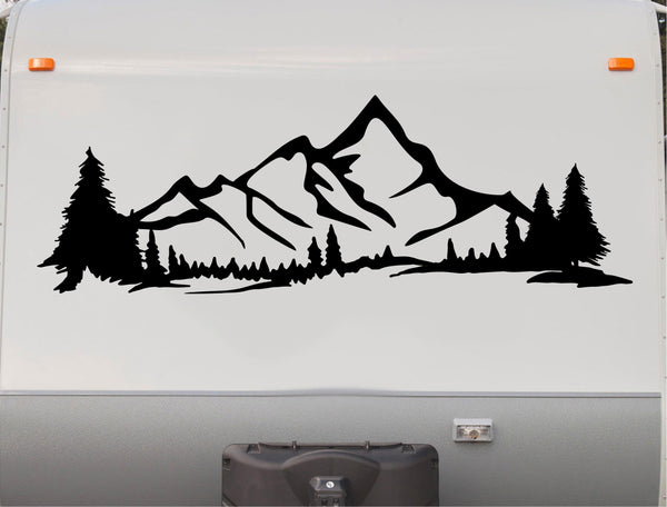 Camper RV Decals Mountains Replacement Decal Trailer Motorhome Sticker