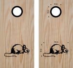 StickerChef Mouse Cornhole Board Decals Bean Bag Toss Sticker Animal