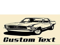 StickerChef Mustang Car Wall Decals Stickers Graphics Man Cave Boys Room Décor