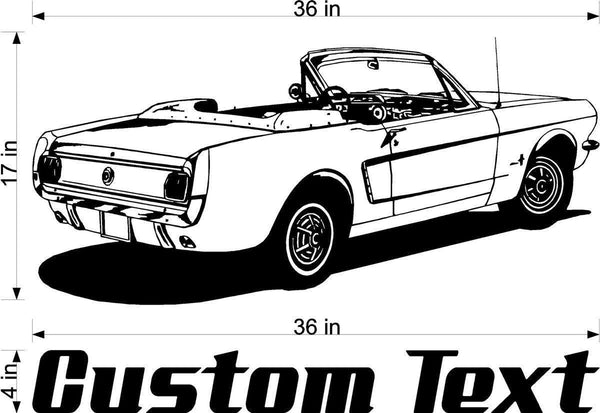 StickerChef Mustang Car Wall Decals Stickers Man Cave Boys Room Decor