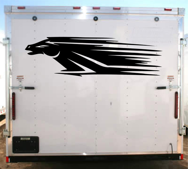 One Horse Racing Decal Auto Truck Trailer Stickers RH012