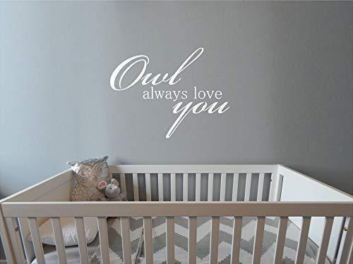 Owl Always Love You Baby Nursery Vinyl Wall Art Sticker Decal Graphic Home Decor