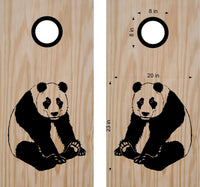 Panda Bear Cornhole Board Decals Bean Bag Toss Sticker
