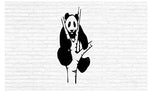 StickerChef Panda Bear Safari Zoo Man Cave Animal Rustic Cabin Lodge Mountains Hunting Vinyl Wall Art Sticker Decal Graphic Home Decor