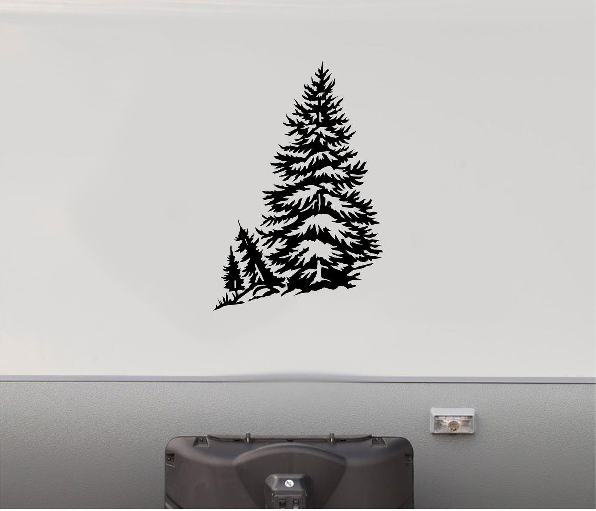 Pine Trees RV Camper Decal for Outdoor Adventure