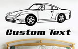 Race Car Wall Decals Stickers Graphics Man Cave Boys Room Décor