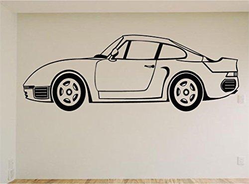 Side View Car Auto Wall Decal Stickers for Boys Room