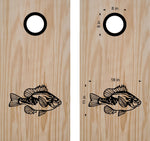 StickerChef Pumpkin Seed Cornhole Board Decals Bean Bag Toss Sticker Fish