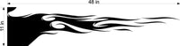 Racing Flames Auto Truck Boat Car Stickers  Decals Side Sets EZ199