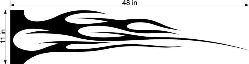Racing Flames Car and Truck Decals - EZ472 Fire Stickers