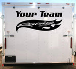 Racing Team Name Trailer Decal Vinyl Decal Custom Text Trailer Sticker YT009