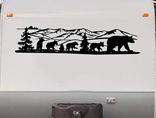 Replacement Decals Bear Mountains Quality Motor Home RV Camper Trailer Hauler