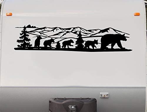 Bear Design Rv Bear-Themed Camper RV Vinyl Decals - Durable Designs by StickerChef