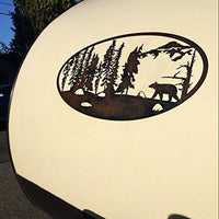 Replacement Decals Deer Bucks Hunting Mountains Quality Motor Home RV Camper Trailer Hauler Sticekes Graphics