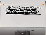 Replacement Decals Horses Running Mountains Quality Motor Home RV Camper Trailer Hauler