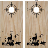 StickerChef Rifle Scope Rings Turkey Doe Buck Deer Hunting Cornhole Board Vinyl Decal Sticker