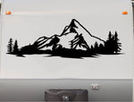 Rocky Mountains Camper Motorhome Decal Scene Trailer RV Stickers Replacement CT03