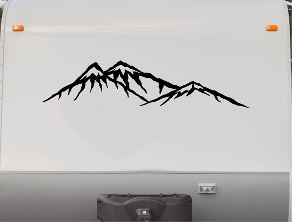 Camper RV Decals Mountains Replacement Decal Trailer Motorhome Sticker