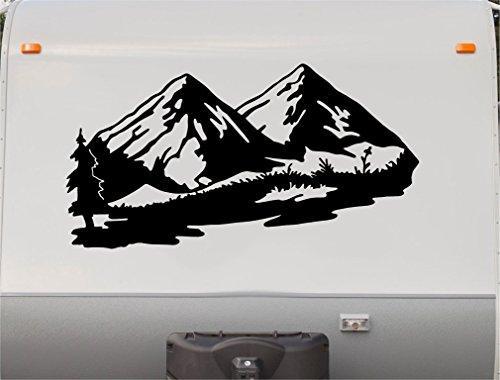 Camper RV Decals Mountains Replacement Decal Trailer Motorhome Sticker
