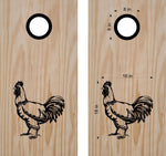 StickerChef Rooster Cornhole Board Decals Bean Bag Toss Sticker Animal