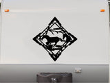 Running Horse Trailer Equestrian Decals Horses Stickers DH2