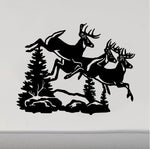 RV Camper Decals High Tailing Deer Buck 5th Wheel Motor Home Replacement Decal Sticker
