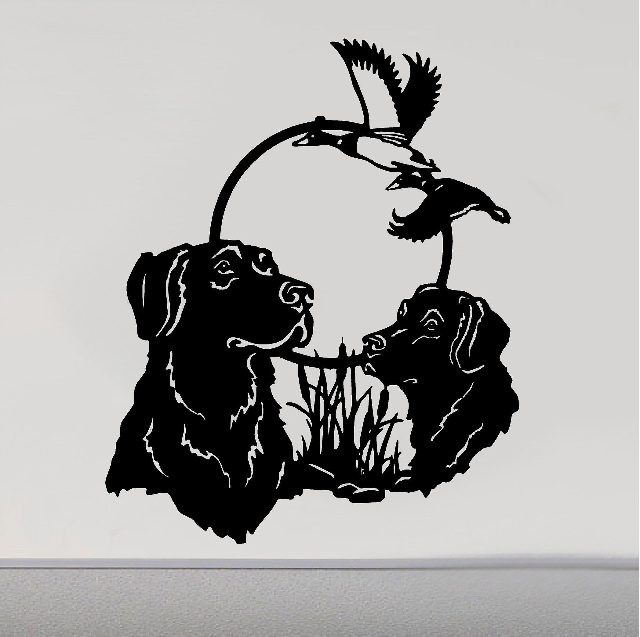 duck hunting dog decals