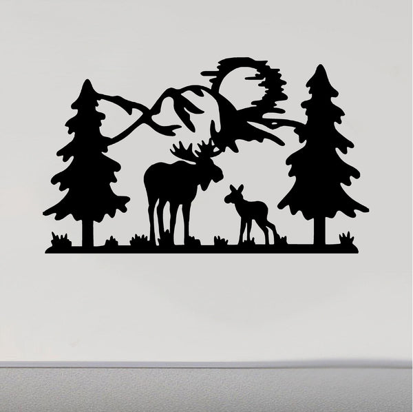 RV Camper Decals Moose Moon 5th Wheel Motor Home Replacement Decal Sticker