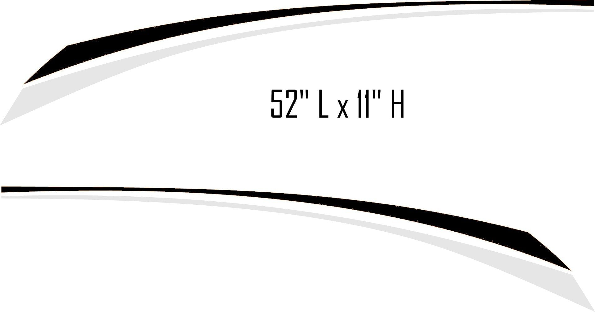 Replacement Camper Decals for Boats and RVs Swoosh Swish