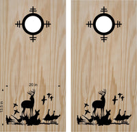Scope Rings Turkey Doe Buck Deer Hunting Cornhole Board Vinyl Decal Sticker 2