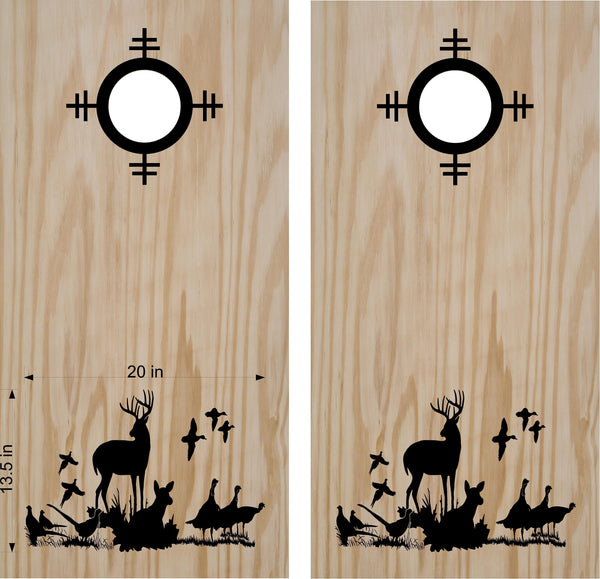 StickerChef Scope Rings Turkey Doe Buck Deer Hunting Cornhole Board Vinyl Decal Sticker 2