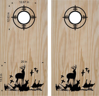 StickerChef Scope Rings Turkey Doe Buck Deer Hunting Cornhole Board Vinyl Decal Sticker