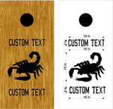 Scorpions Mascot Sports Team Cornhole Board Decals Stickers Both Boards