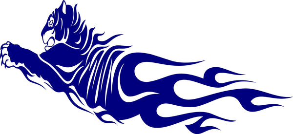 Tiger Flame Decal Auto Truck Boat Stickers AF01