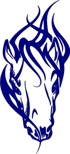 Horse Tribal Flame Decal Auto Truck Boat Stickers AF21