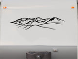 Set of Mountains Decal RV Camper Motor Home Sticker Mountain Scene