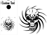 Skull Skulls Cornhole Board Decals Flag Stickers SK05
