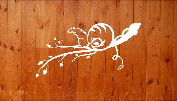 Squirrel Tree Branch Wall Decals Mural Home Decor Vinyl Stickers Decorate Your Bedroom Nursery