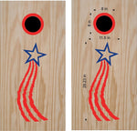 Stars and Stripes USA Patriotic Cornhole Board Decals Flag Stickers Pat111